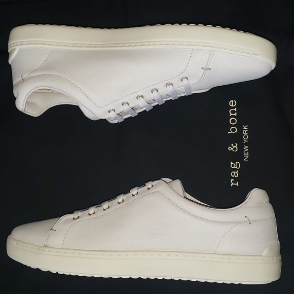 Rag & Bone Kent White Leather Lace Up 9 nwt - Picture 6 of 10